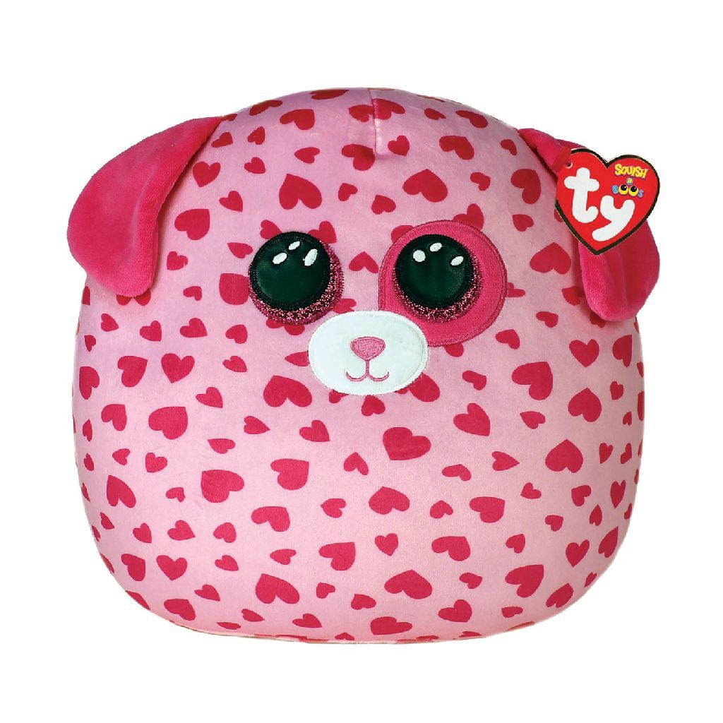 Ty Squish a Boo Cuddle Cuddle Cushion Dog Tickle 19 cm