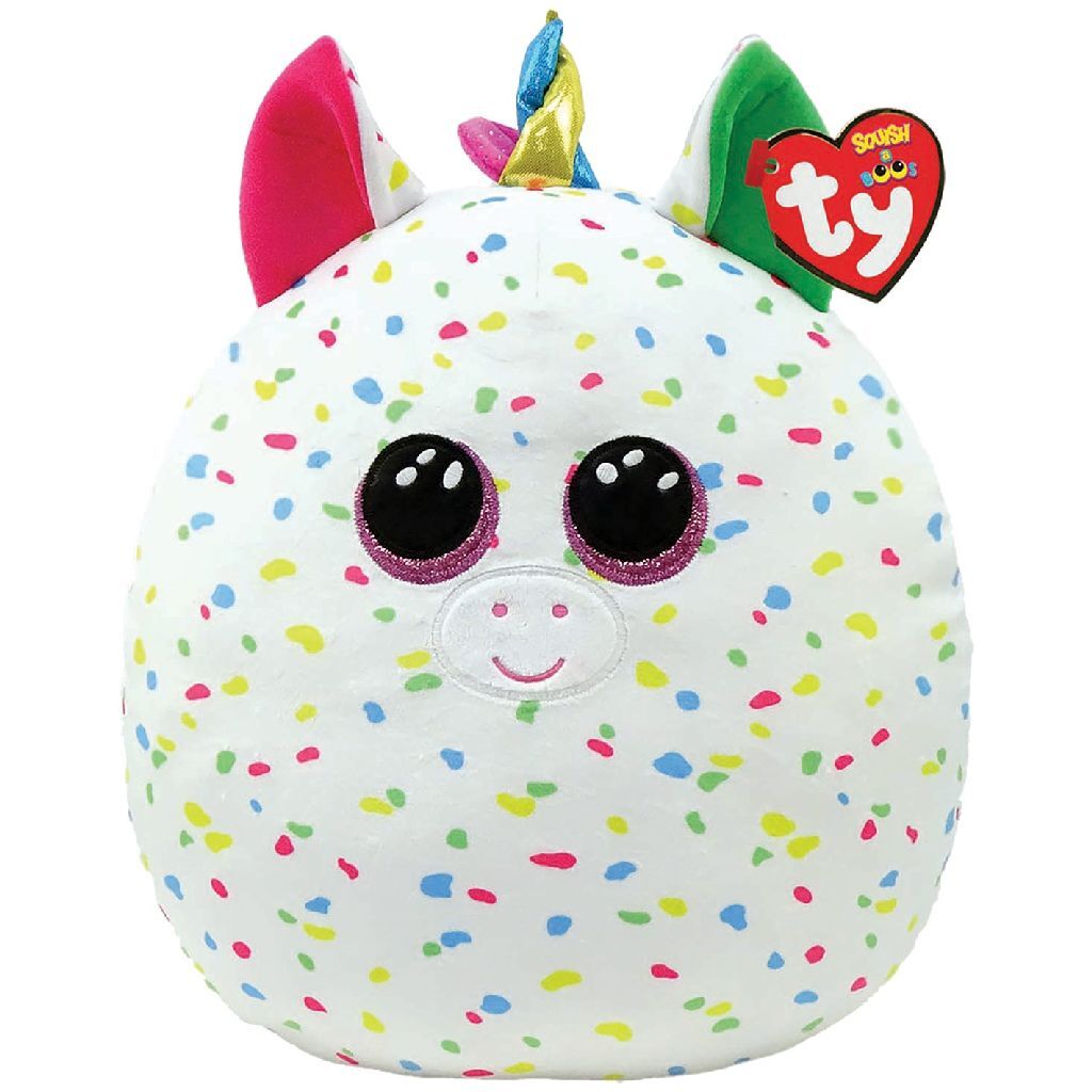 Ty squish a boos coussin câlin licorne harmonie 31 cm