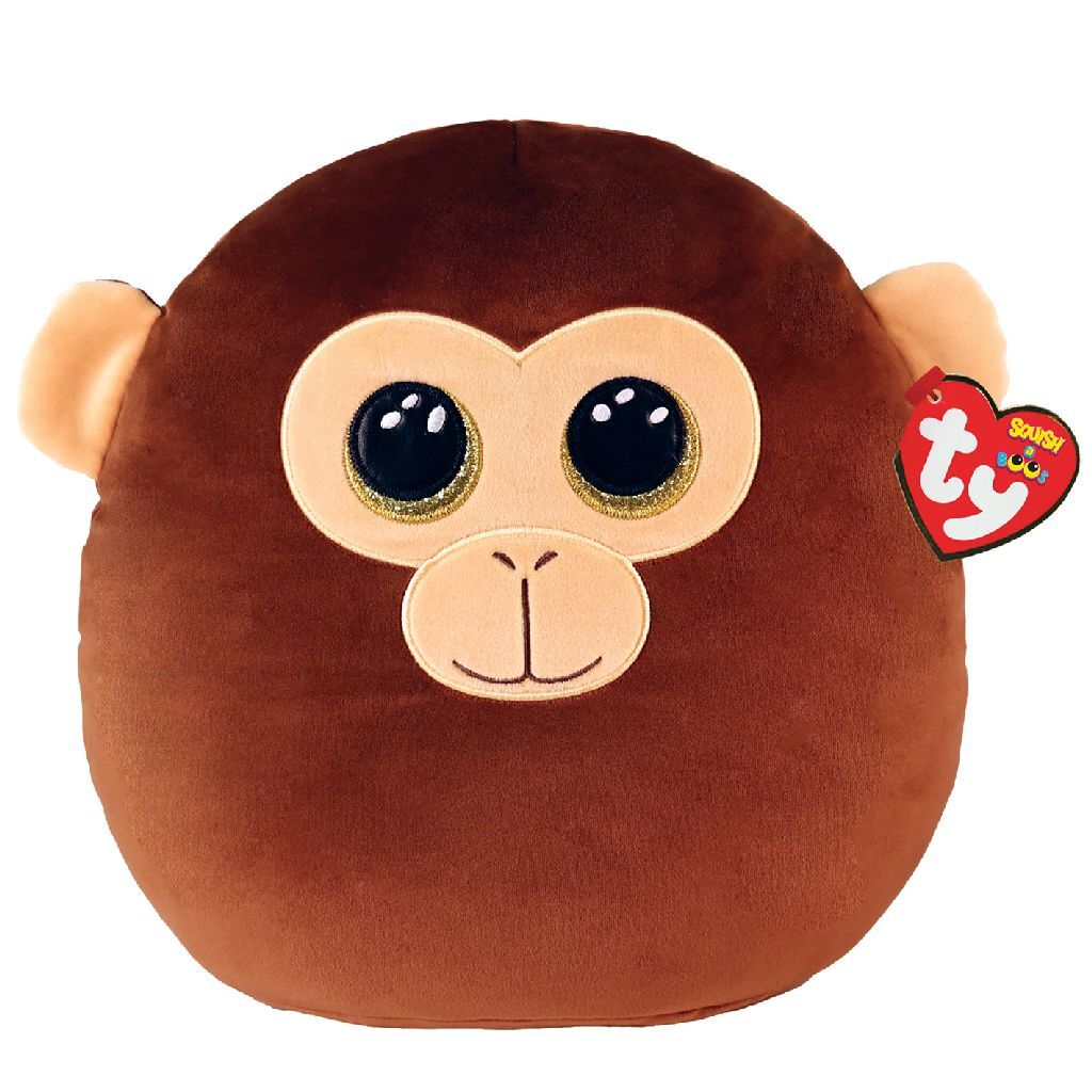 Ty bonnet ty squish a boo dunston singe marron, 31cm