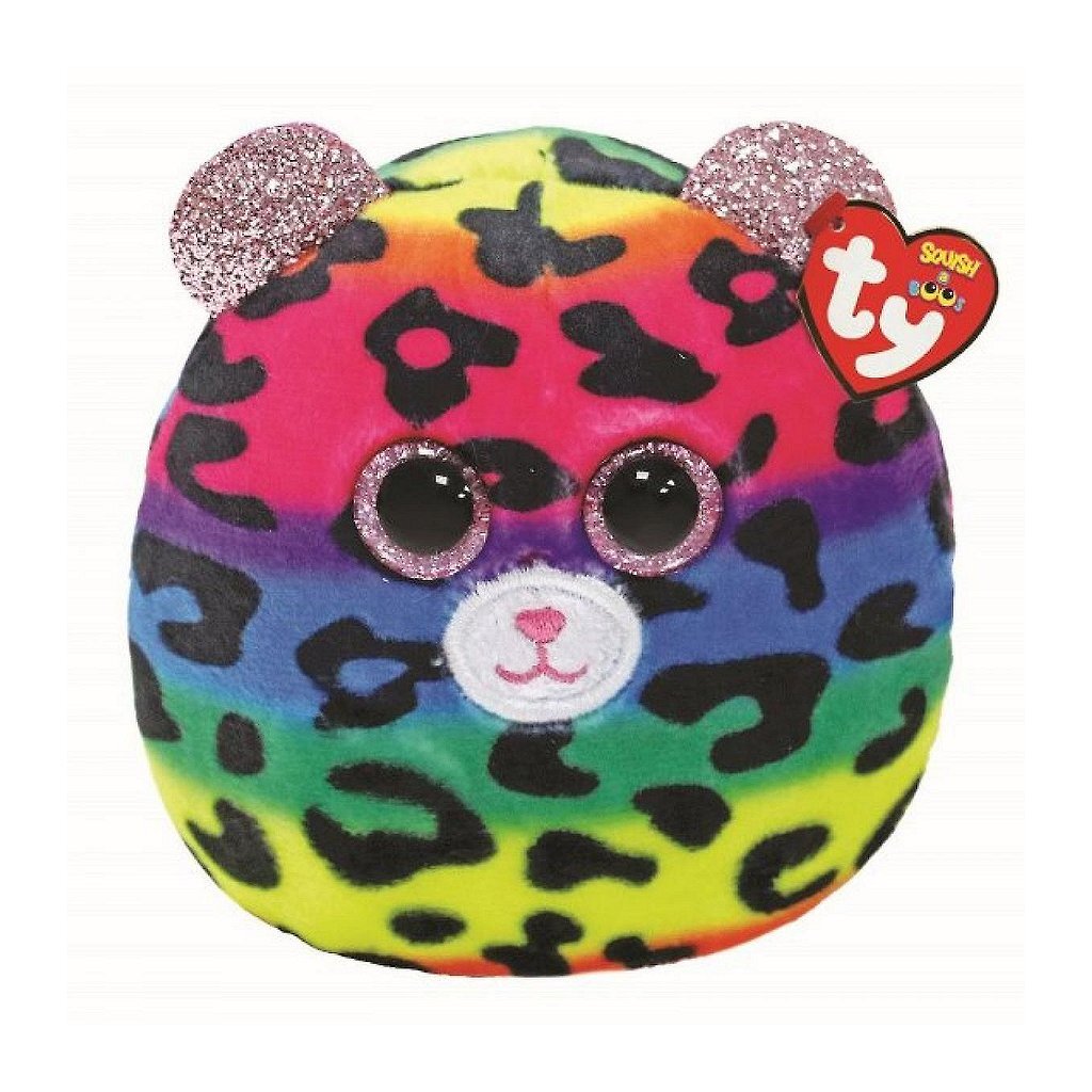 Ty squish en boo kuddkudde leopard dot 8 cm