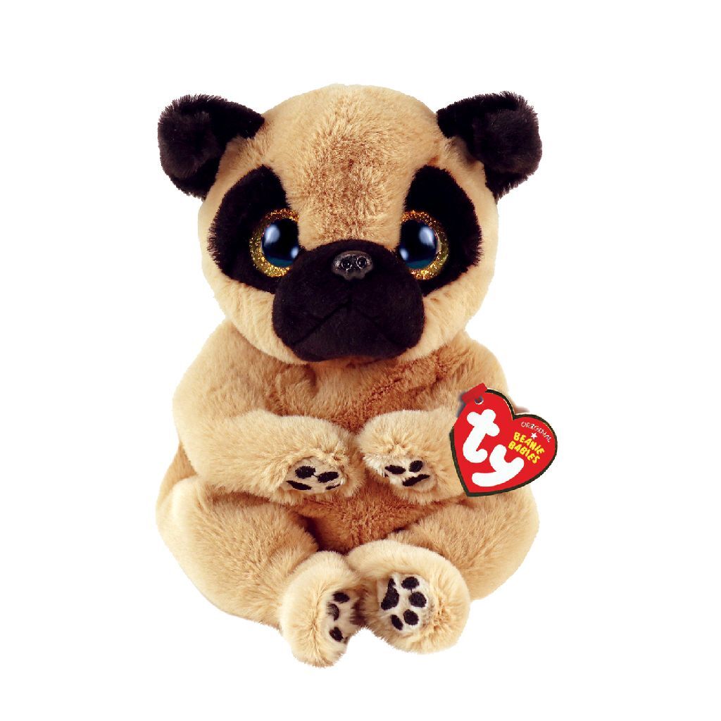 Ty Beanie Baby Bellies Izzy Pug, 15 cm