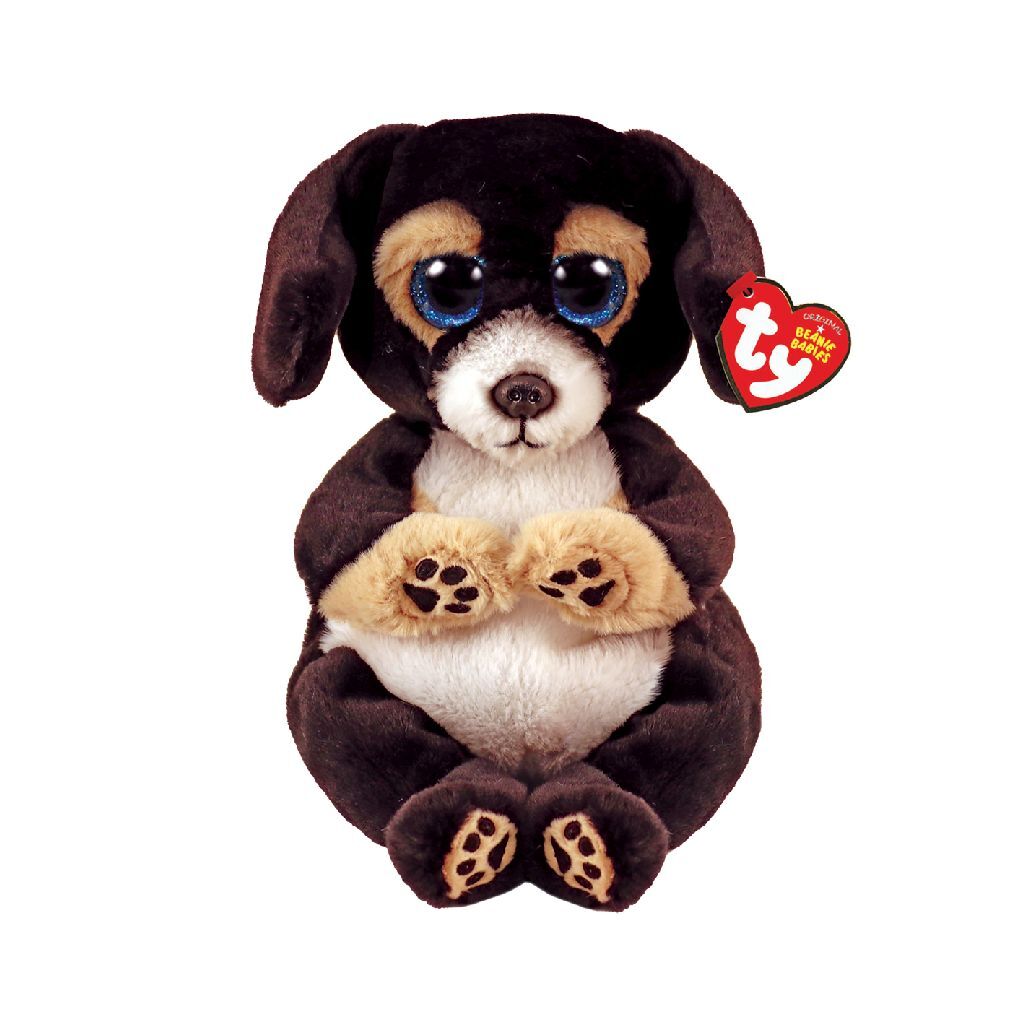 Ty bonnet bébés ventres ranger chien noir, 15cm