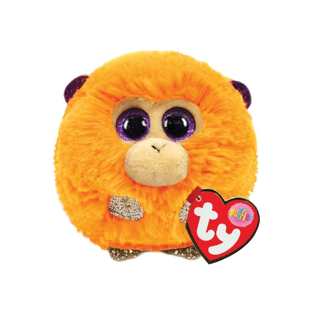 Ty puffies peluche singe noix de coco 8 cm