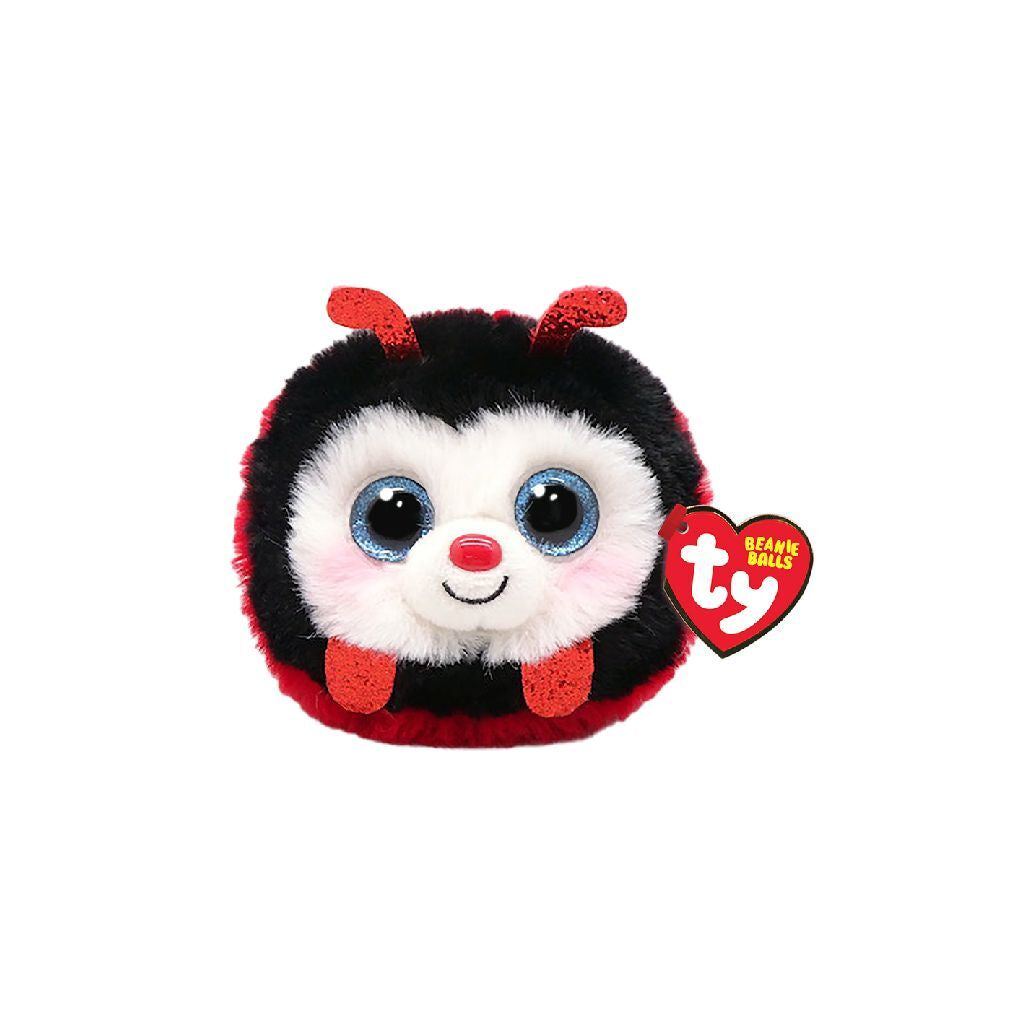 Ty Beanie Ty Teeny Puffies Izzy Ladybug, 10 cm