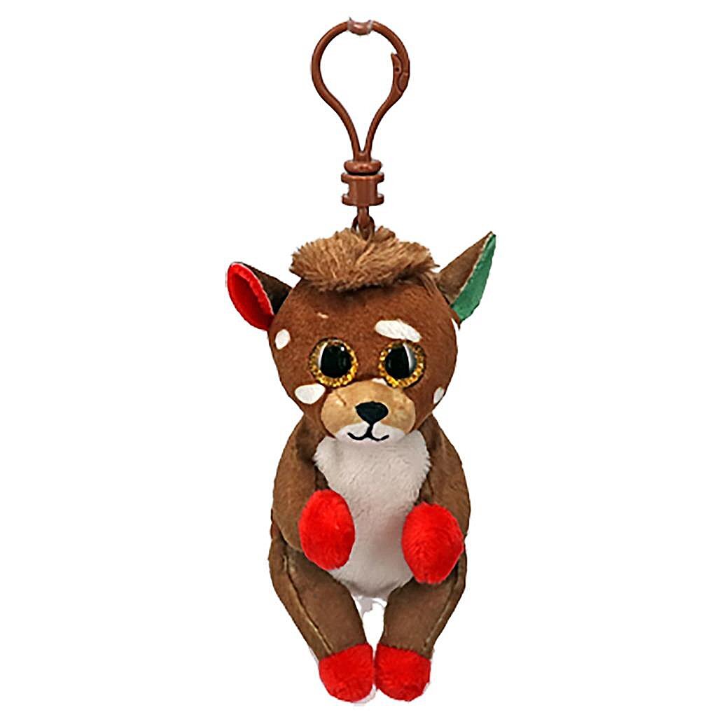 Ty Beanie Angry Clip Hugh Hug Reindeer Juno 7 cm