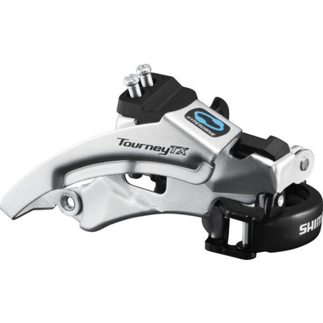 Dérailleur avant Shimano 7 8 vitesses tourney fd-tx800 top swing - collier bas - 42-48t - argent noir