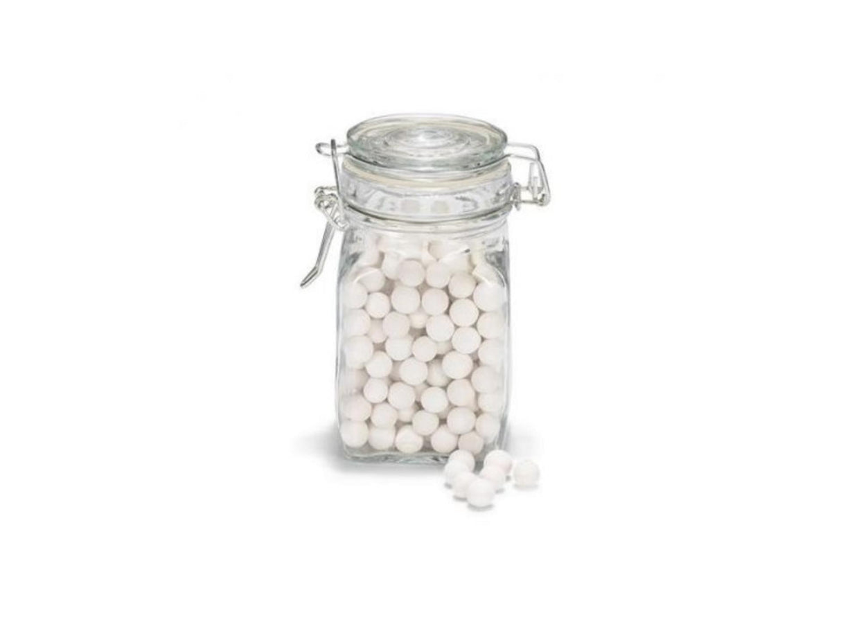 Patisse fèves en céramique en pot en verre 300 g blanc