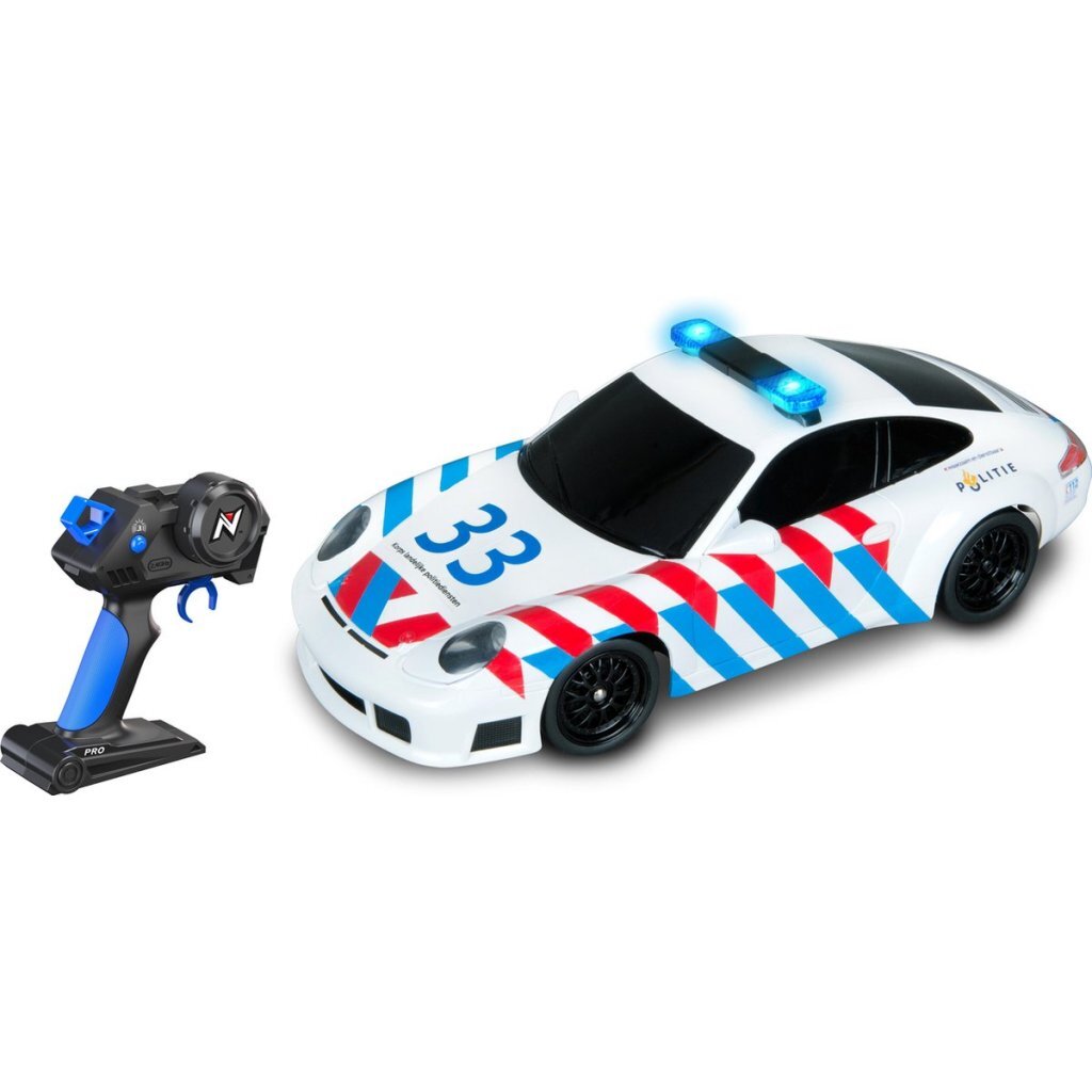 Nikko rc porsche police 1:16 + lumière et son