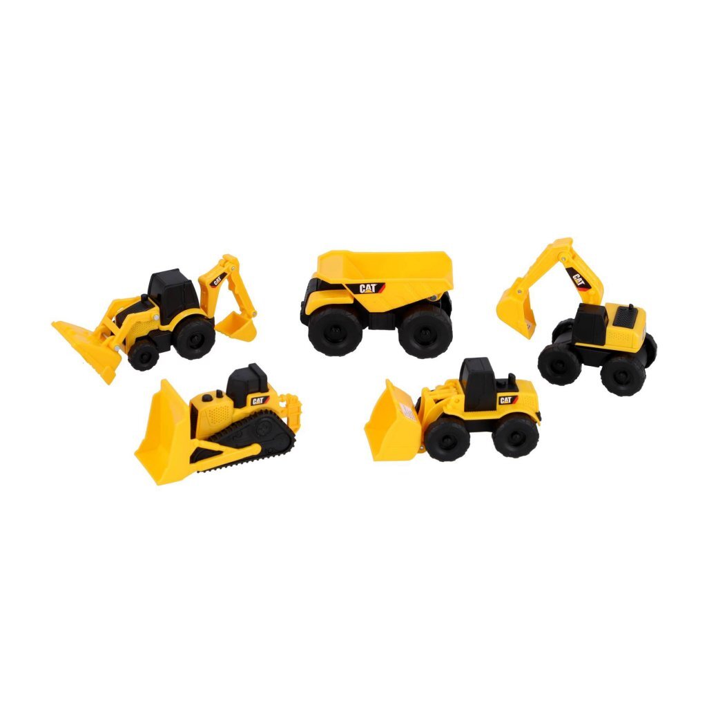 Chat chat mini véhicules de construction 5 pack