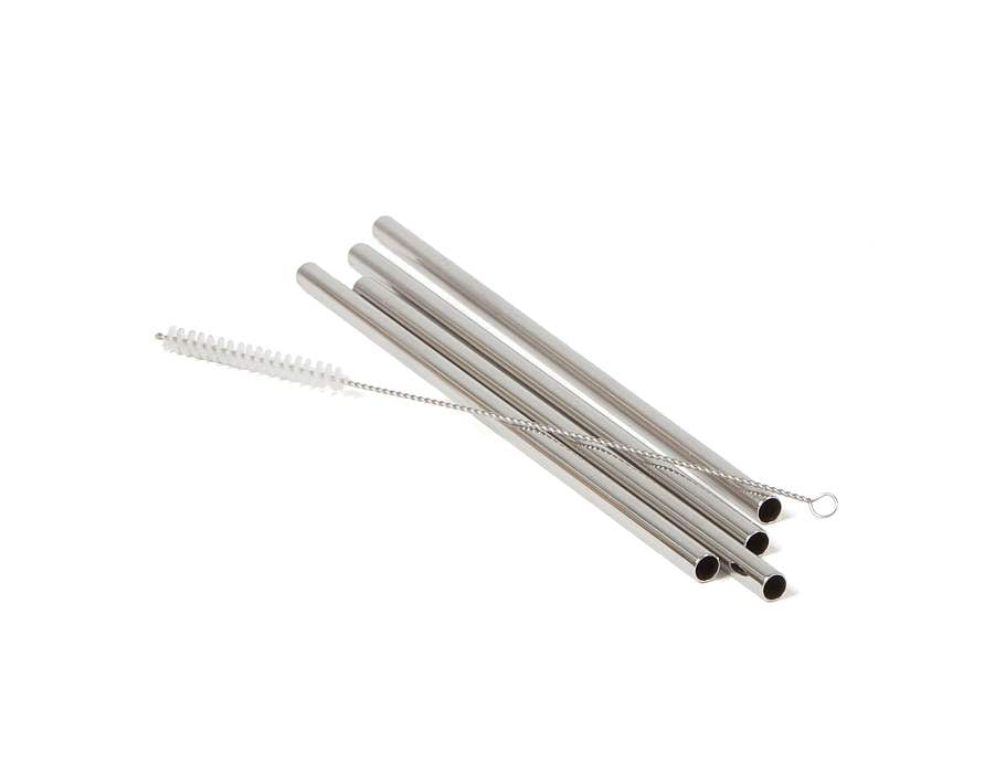 Eco-Brotbox Straws stainless steel set of 4