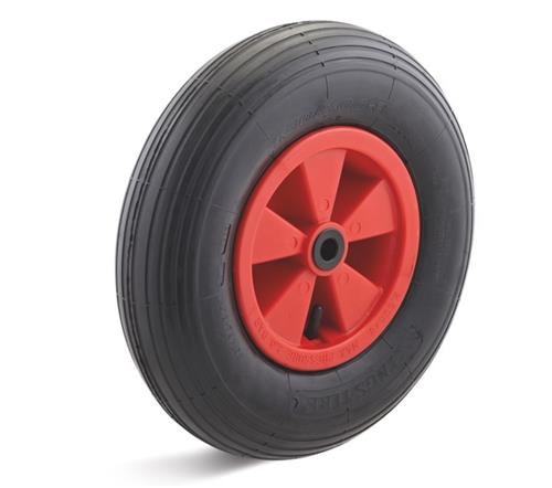 Roue pneumatique Torwegge 400mm lrk plastique rouge