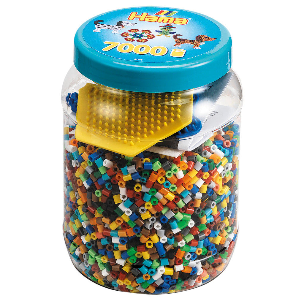 Hama strykeperler satt i potten, 7000.