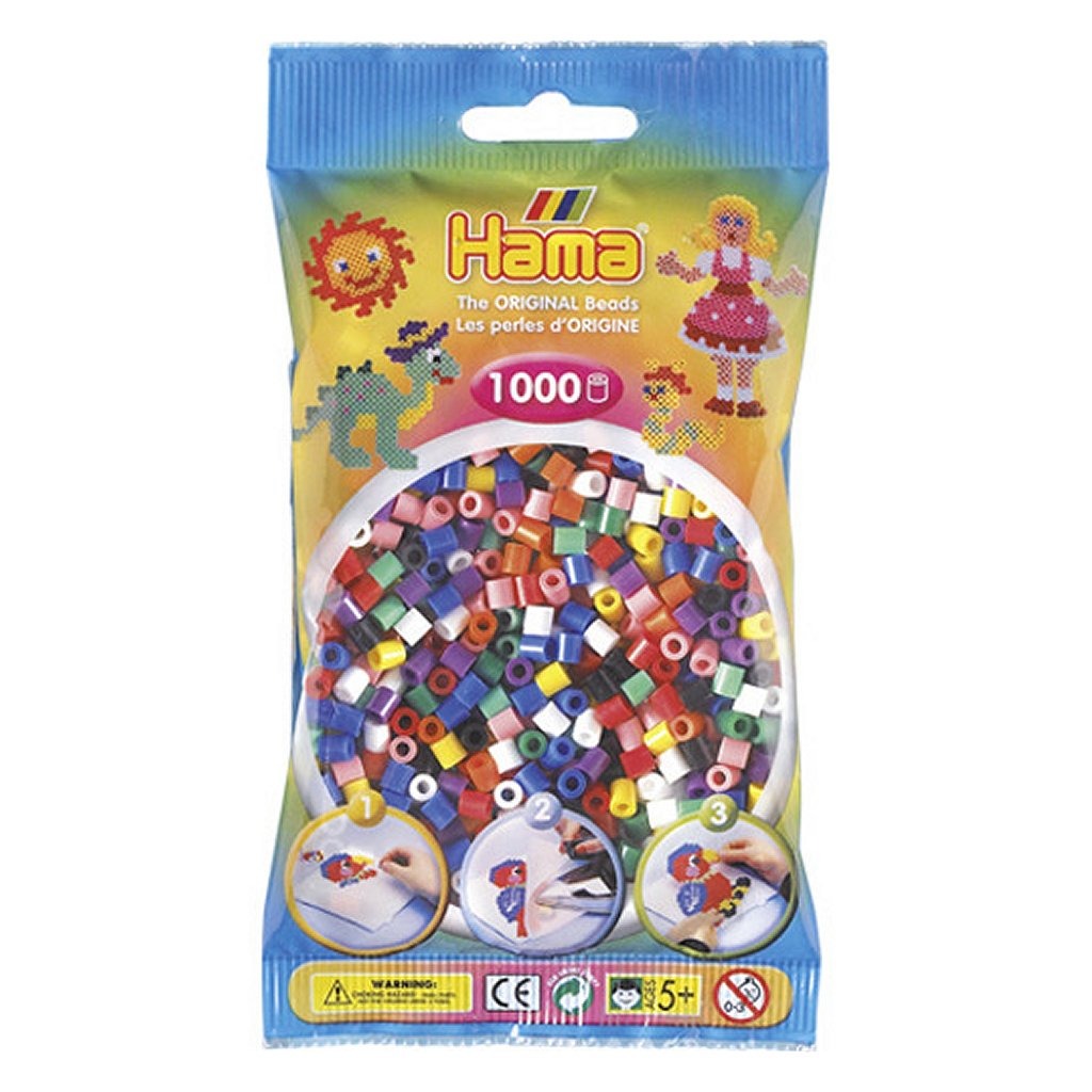 HAMA String Bead Mix Primary, 1000st.