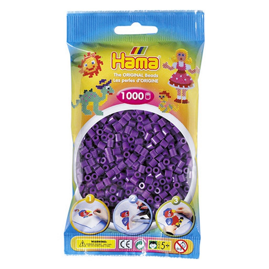 Hama Ironing perles violet 1000 pièces