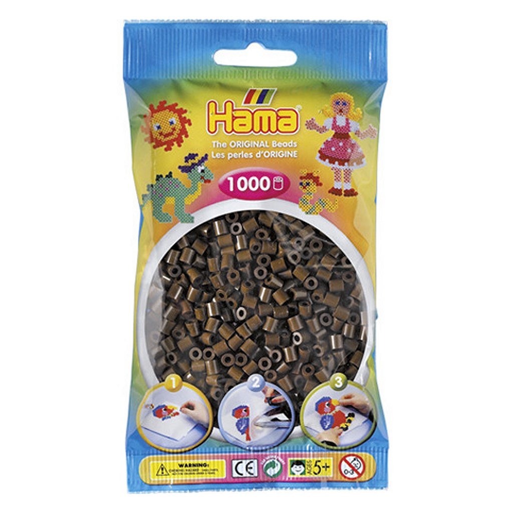 HAMA Iron Perles Chocolate Brown 1000 Pieces