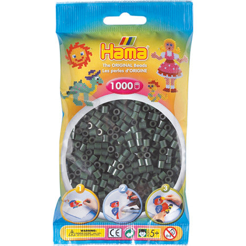 Hama Iron Beads 1000 piezas de color verde oscuro