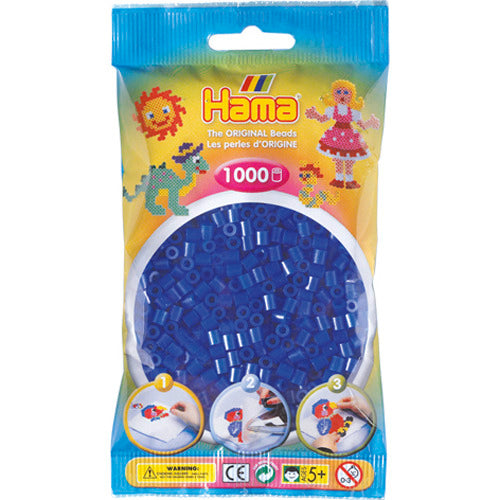 Hama Iron Beads 1000 piezas neón azul