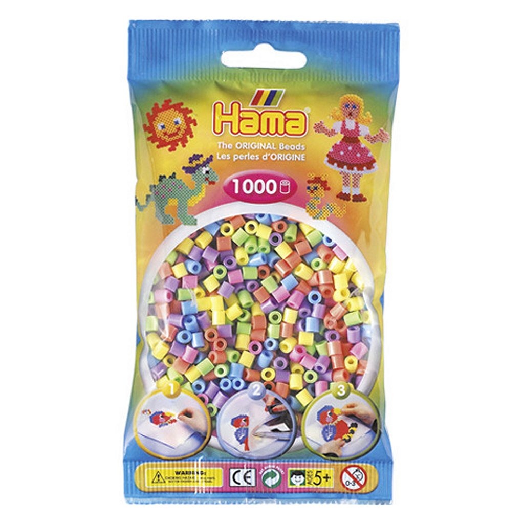 HAMA IPERING Perles Couleurs pastel 1000 pièces