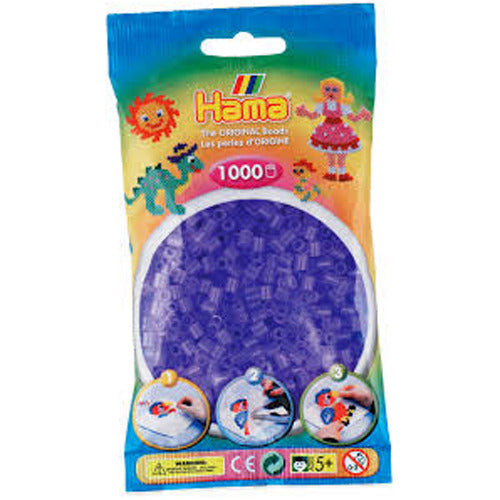 Hama Iron Beads 1000 lila prozorna