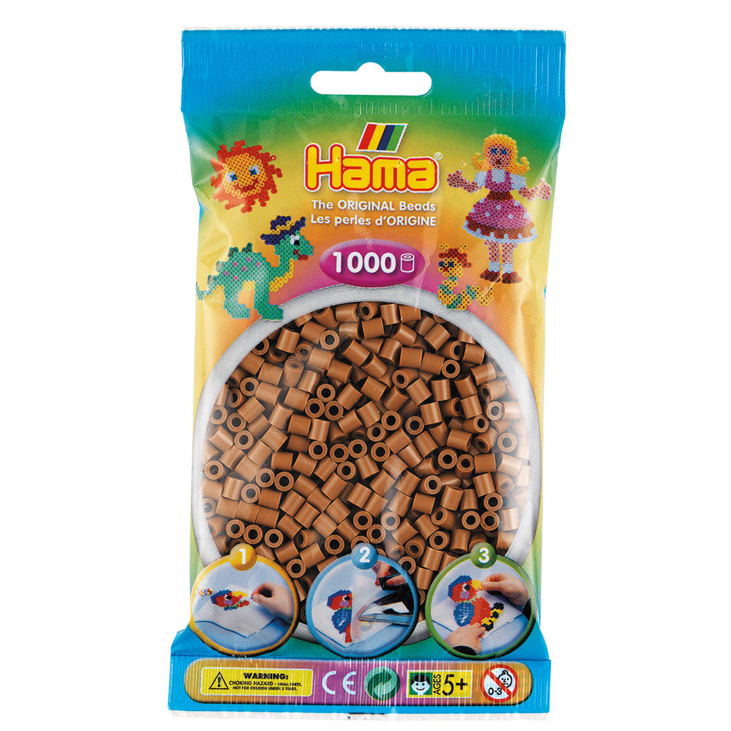 Hama jernperler Nougat Brown 1000 stykker