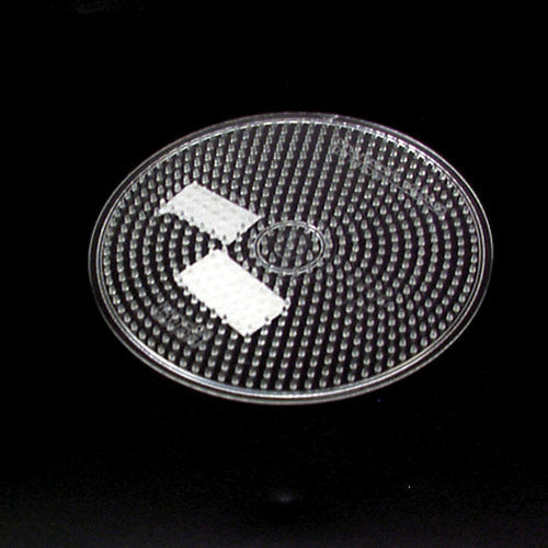 Plaque de base pour perles thermocollantes Hama ronde grande transparente
