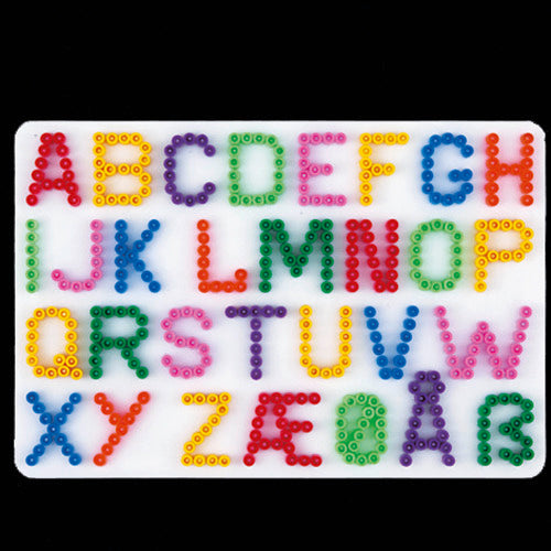Plaque de base de perles thermocollantes Hama lettres blanches