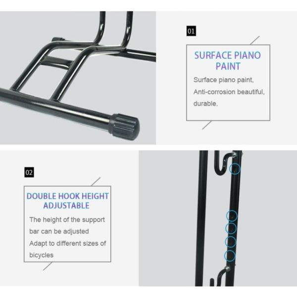 Support de rangement Edge position L pour 1 vélo