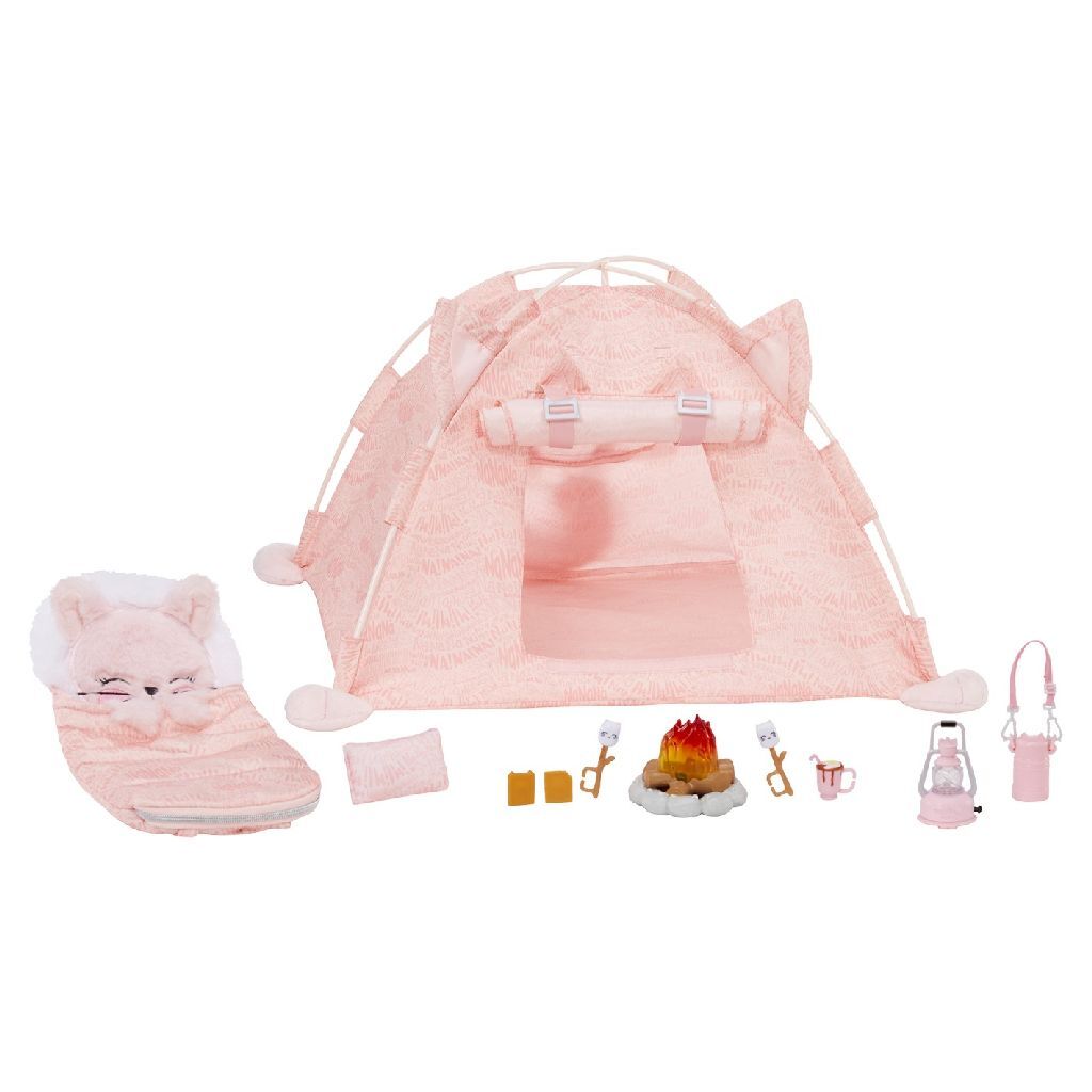 Na!na!na! surprise après ! après! après! ensemble de jeu de camping surprise kitty-cat + lumière