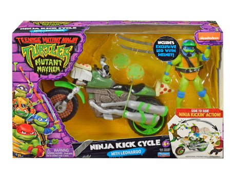 Boti Teenage Mutant Ninja Turtles Ninja Kick Cycle Motor With Leonardo