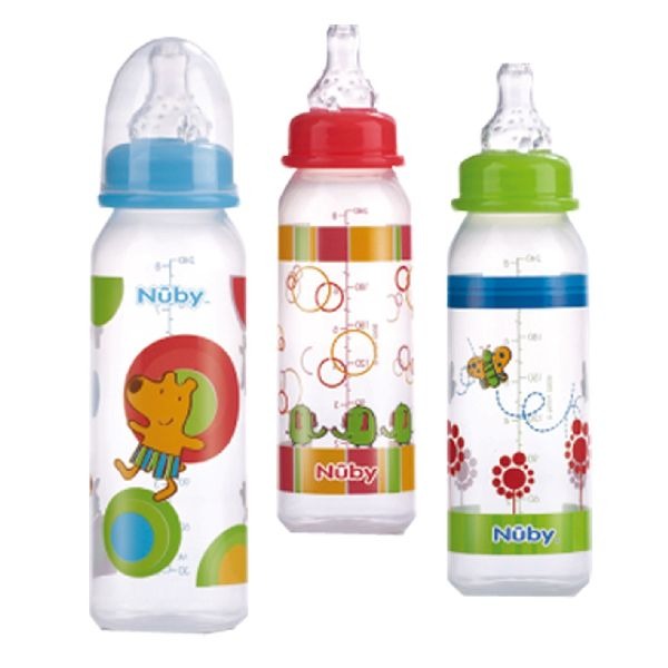 Nuby biberon 240ml assorti