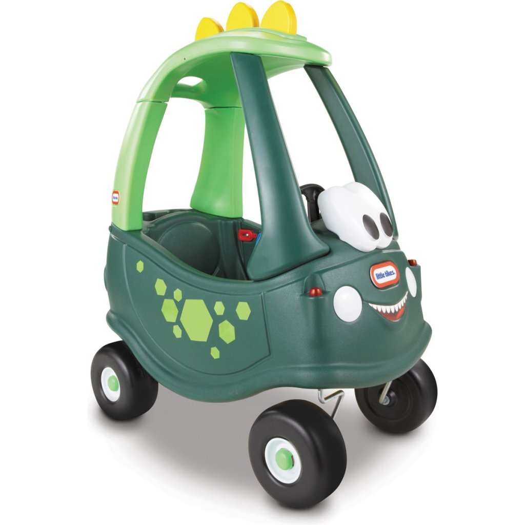 Little Tikes confortable coupé marche voiture dino 72x44x92 cm vert