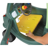 Little Tikes confortable coupé marche voiture dino 72x44x92 cm vert