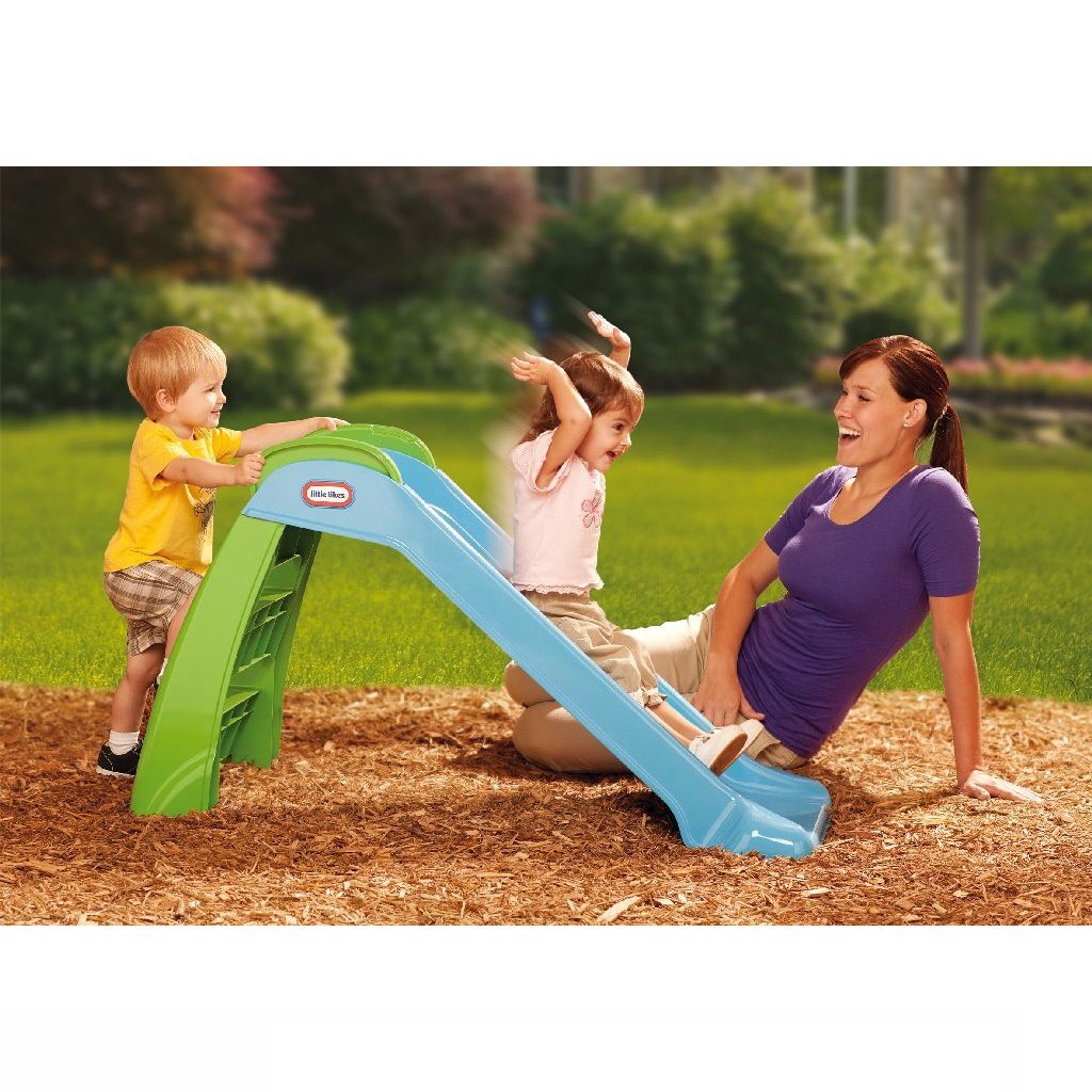 Little tikes toboggan junior 122x49x70 cm bleu vert