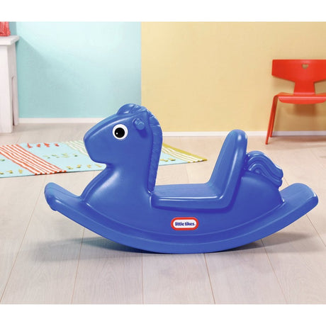 Little tikes cheval à bascule 42,6x29x85,5 cm bleu