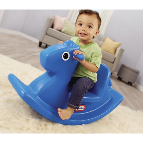 Little tikes cheval à bascule 42,6x29x85,5 cm bleu