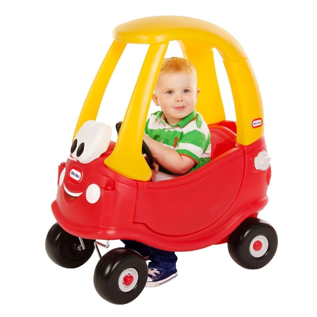 Little Tikes Cosy Coupé Voiture de marche 44x72x84 cm jaune rouge