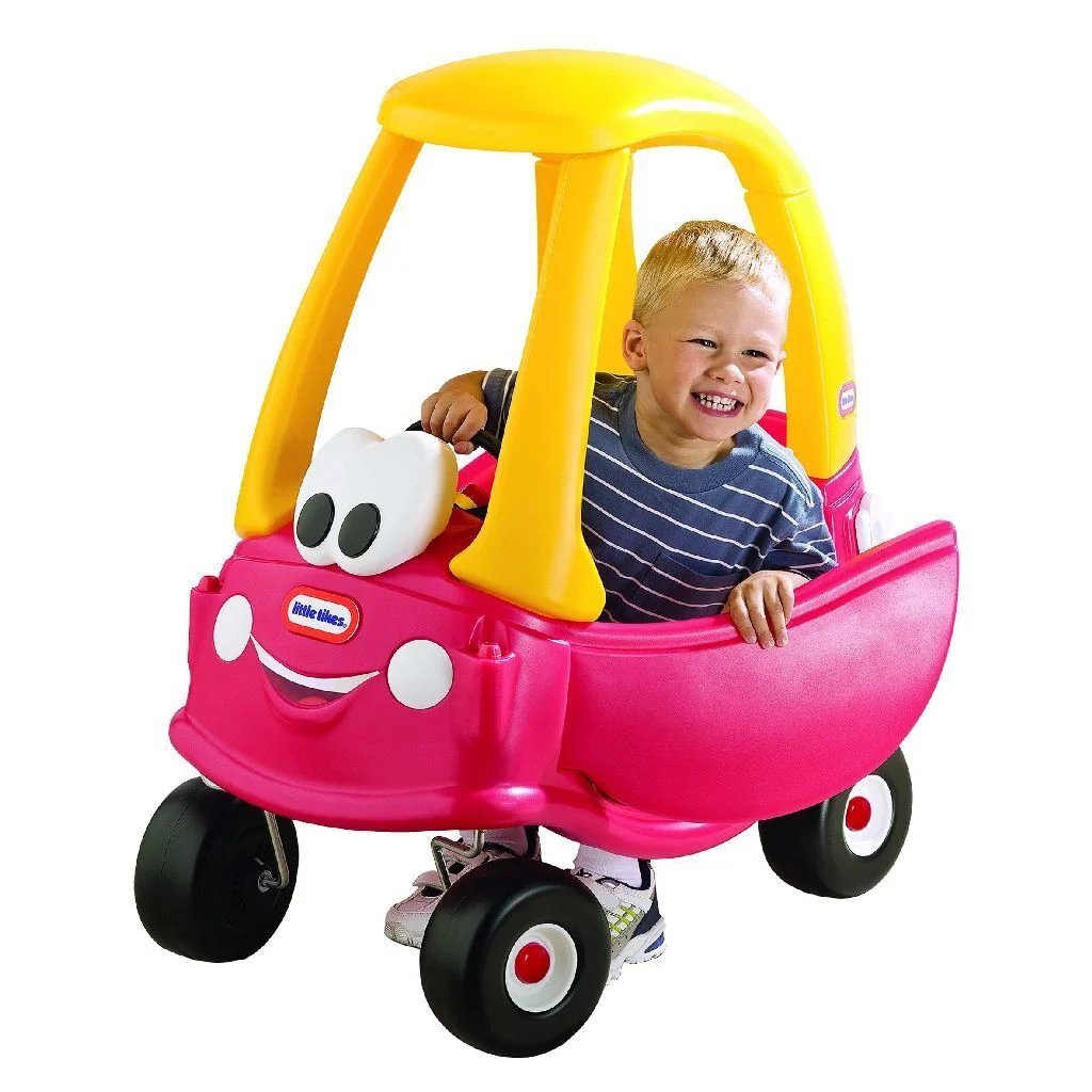 Little Tikes Cosy Coupé Voiture de marche 44x72x84 cm jaune rouge