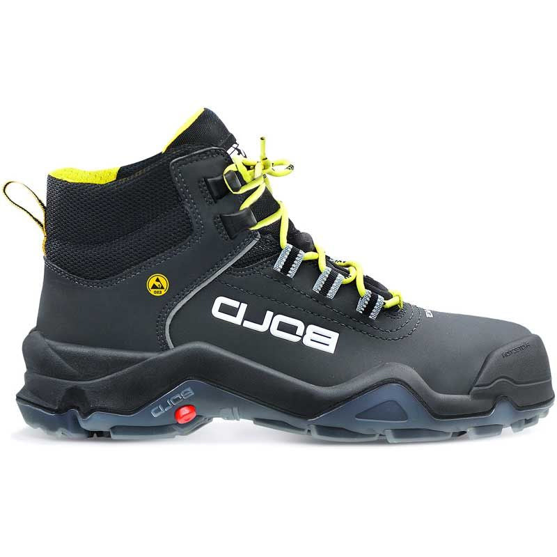 Hks chaussure de travail drive 1 vtp sans métal haute s3 esd | noir jaune | taille 47 - 00.162.032.47