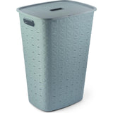 Boîte à linge Curver softex + couvercle bleu-vert
