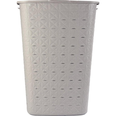 Boîte à linge Curver softex avec couvercle taupe