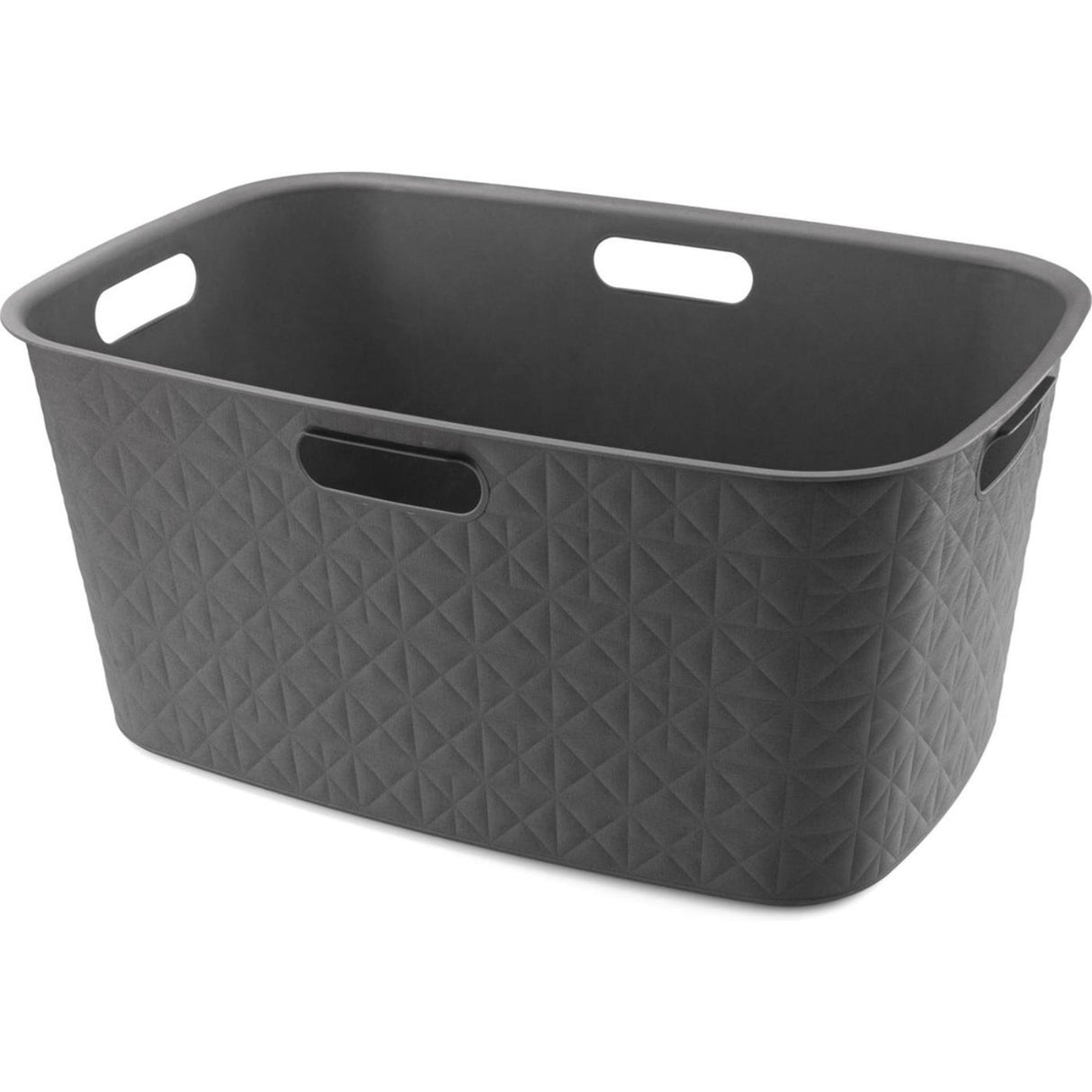 Curver panier à linge softex 45l anthracite