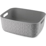 Curver panier de rangement softex m 12,5l taupe