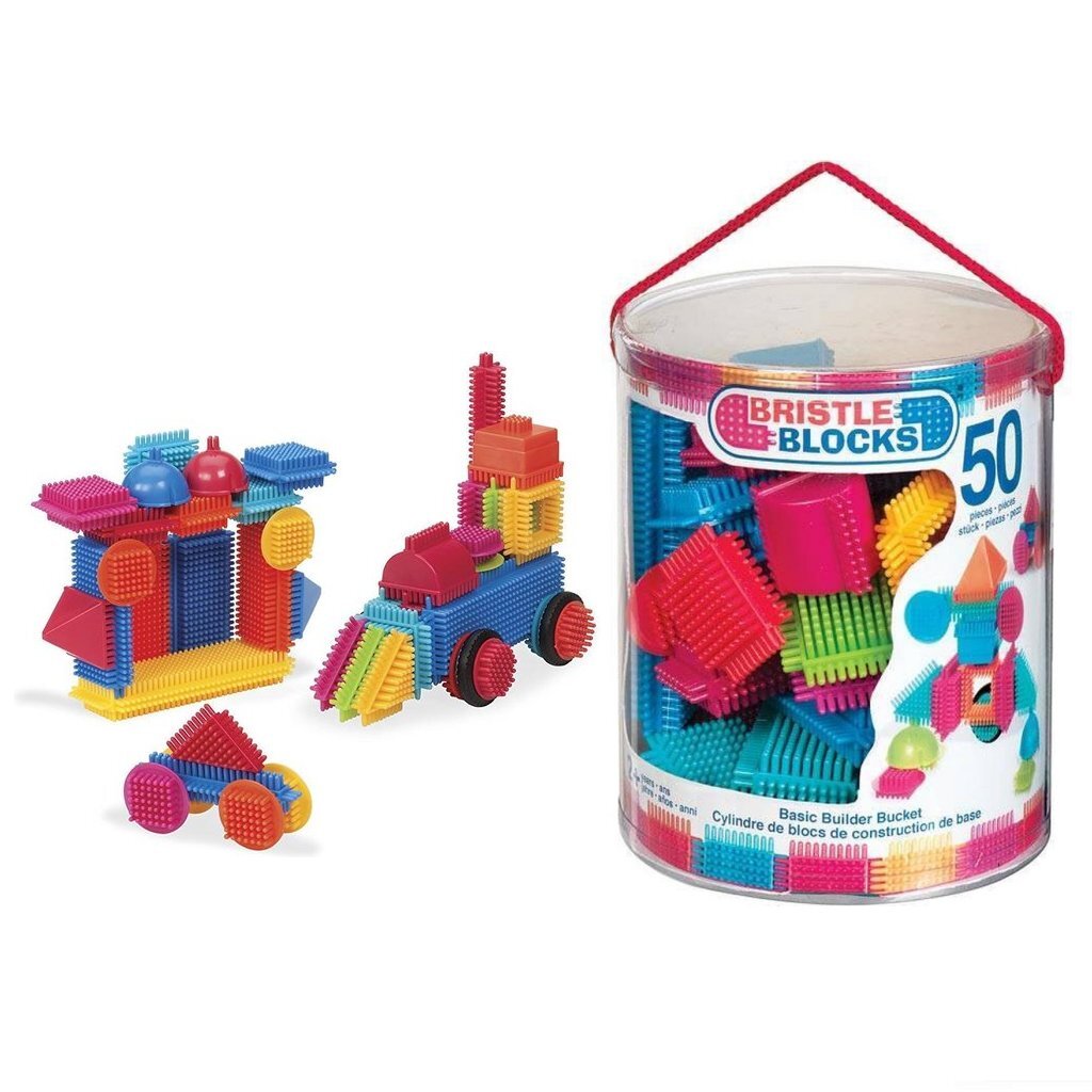 Bristle blocks emmer met 50 stuks