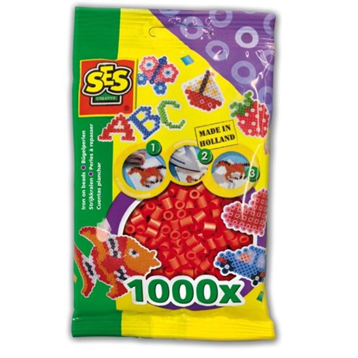 Ses perles thermocollantes rouges 1000 pièces