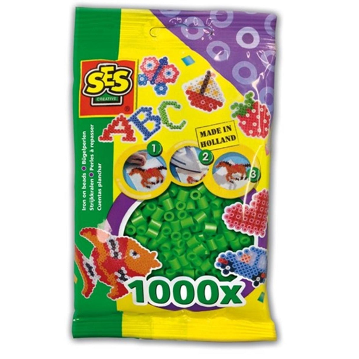 Ses perles thermocollantes vertes 1000 pcs.