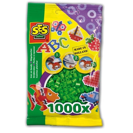Ses perles thermocollantes vertes 1000 pcs.