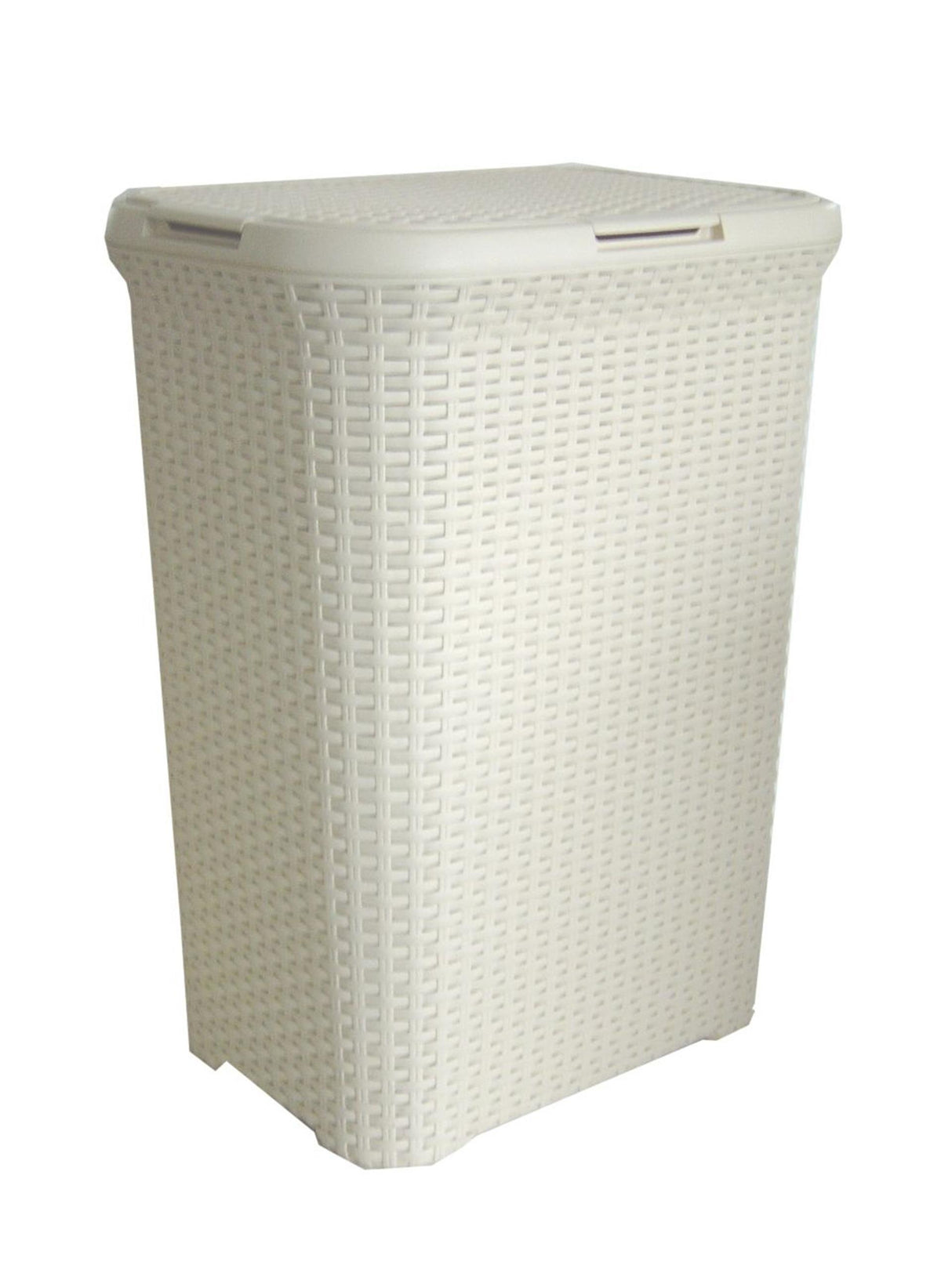 Boîte à linge style Curver 60 l blanc vintage