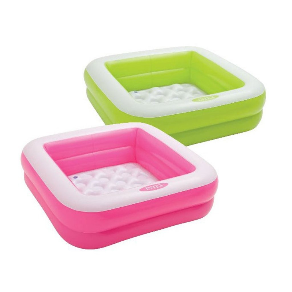 Baignoire bébé Intex 85x85x23 cm assortie + kit de réparation