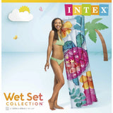 Intex 59720np Wet Set Collection Matelas pneumatique à fleurs 183x69 cm