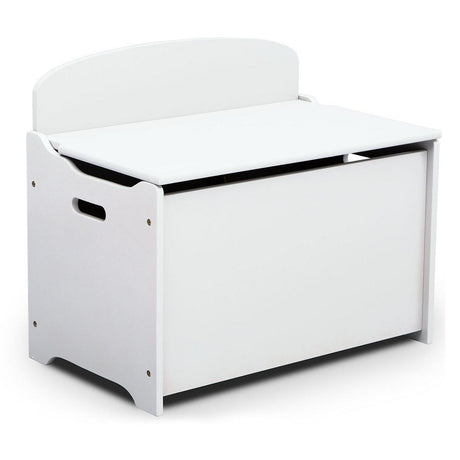 Delta children TB83460GN-130 boîte de rangement en bois avec dossier blanc